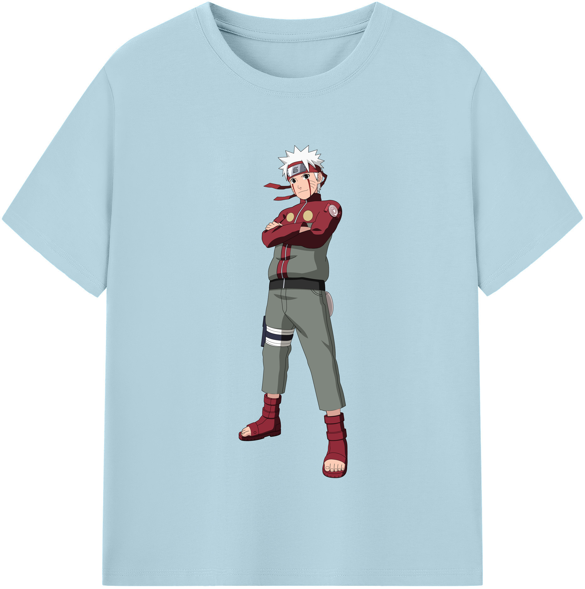 （画像用） NARUTO -ナルト- うずまき ナルト Uzumaki Naruto 綿100％半袖Tシャツ（フロントプリント）